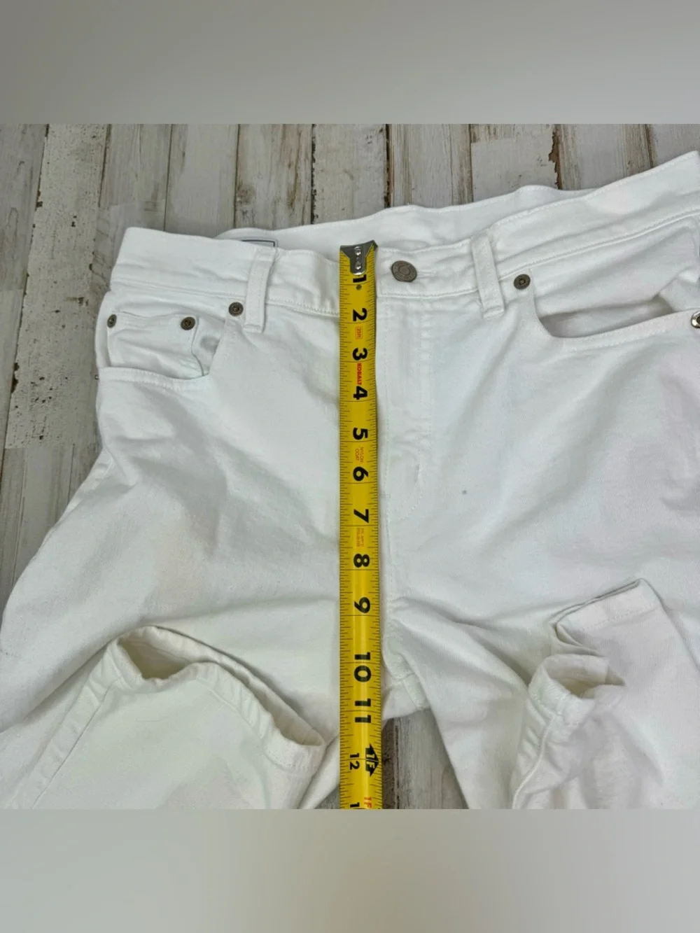 Gap Girlfriend Mid Rise Jean 27| 4T White Jeans - Picture 7 of 12